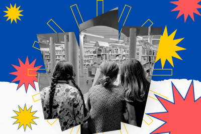 Bambini alla Biblioteca De Amicis