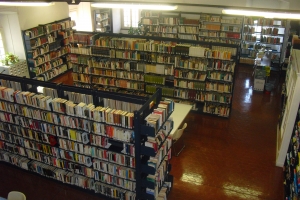Sala lettura dall'alto