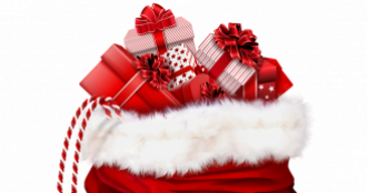 Sacco Natalizio con pacchetti regalo
