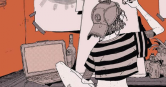 Ragazza di spalle che disegna